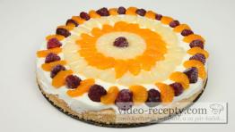 Jednoduchý sušienkový ovocný cheesecake